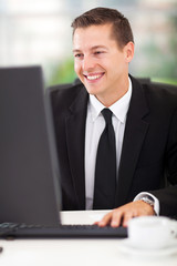 Wall Mural - business man working on computer