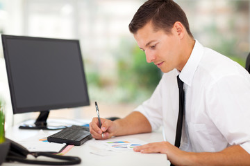 businessman working in office