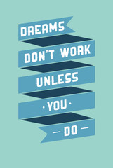 Wall Mural - Art poster with motivational phrases