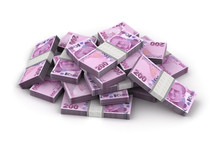 Stack Of Turkish Lira