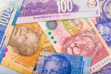 Close Up Of South African Currency The Rand
