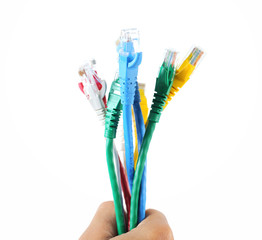 Aufkleber - USB cable isolated on white background