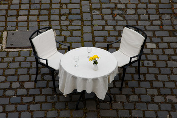 Table on the street