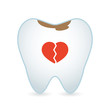 Tooth illustration with icon