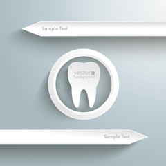 Wall Mural - Two White Arrows White Tooth