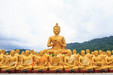 Buddha statue at Makha Bucha park in Thailand