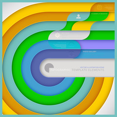 Aufkleber - Web, Infographic Template