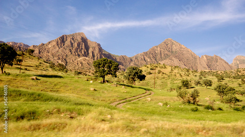 Iraqi mountains in autonomous Kurdistan region near Iran Canvas-taulu