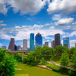 Houston Texas Skyline with modern skyscapers