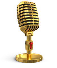 Poster - Microphone (clipping path included)