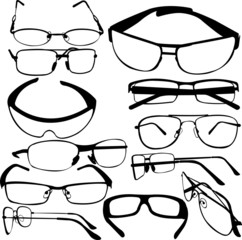 sunglasses collection - vector