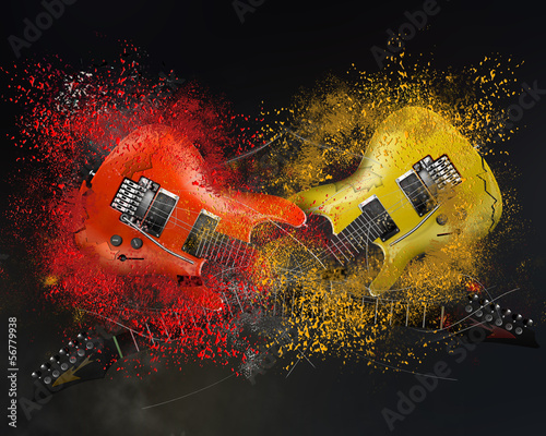 Dekoracja na wymiar  gitara-elektryczna