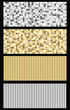 silver and golden texture set