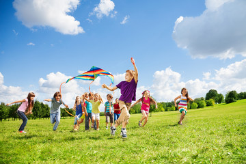 Kite is fun for friends