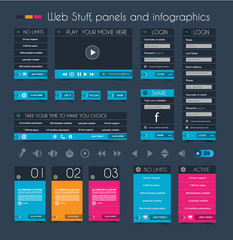 Aufkleber - Web Design Stuff: price panel and infographic