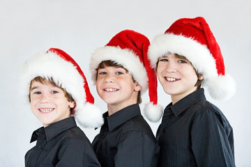 Wall Mural - Three Brothers at Christmas