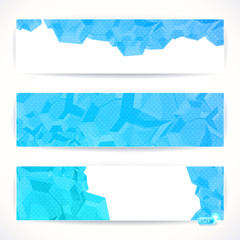 set of abstract vector banners.
