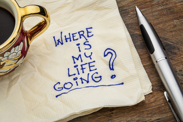 Canvas Print - where is my life going