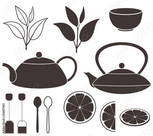Naklejka - mata magnetyczna na lodówkę Tea