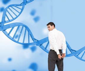 Poster - Businessman wearing handcuffs