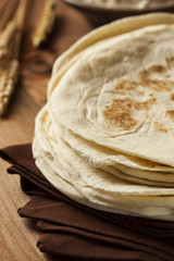 Wall Mural - Stack of Homemade Flour Tortillas