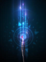 Glowing electric cable