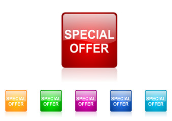 Poster - special offer icon set
