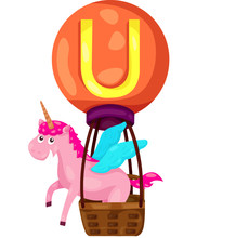 Alphabet U For Unicorn