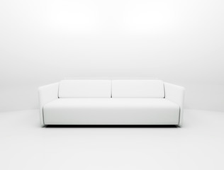 Single white couch