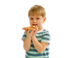 Little Boy with Pizza