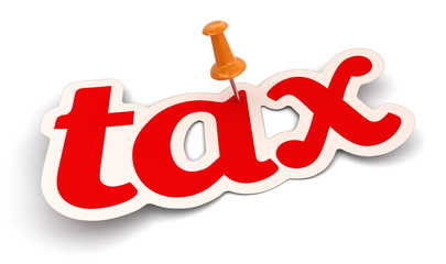 Poster - Push Pin and Tax (clipping path included)