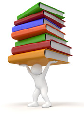 Poster - Man And books