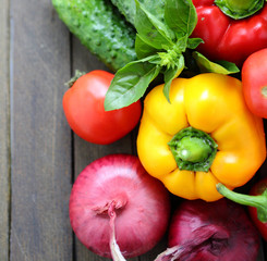 Poster - Fresh vegetables on the table