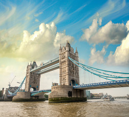 Poster - Beautiful view of magnificent Tower Bridge, icon of London, UK.