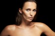 © Jacob Lund - Stunning young brunette on black background
