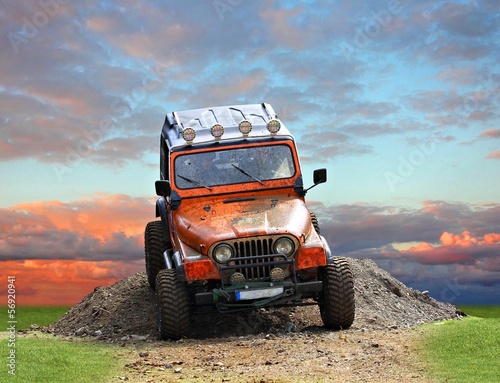 Nowoczesny obraz na płótnie Off road adventure