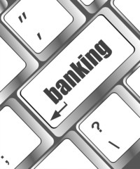 Poster - Keyboard with enter button banking