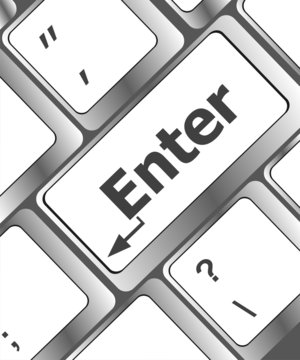 message on keyboard enter key, for online support concepts.