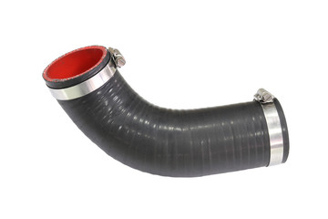 Wall Mural - rubber intake hose isolated on white background