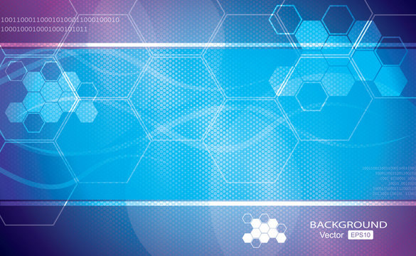 Blue abstract vector background graphics, medical illustrations.