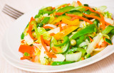 Fototapeta  - fresh vegetable salad