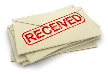 Poster - Received letters  (clipping path included)