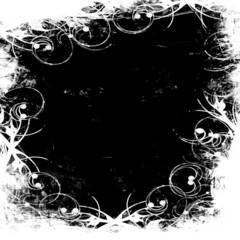 Wall Mural - black and white frame