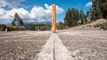Equator Line Monument, Marks The Point Through Which The Equator