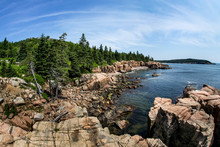 Acadian Rocky Coast In Maine