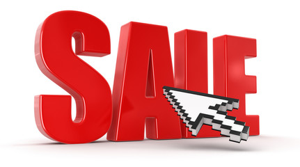 Poster - Cursor and sale (clipping path included)