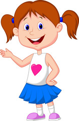 Cute girl cartoon