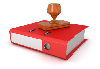 Poster - Rubber Stamp and Document