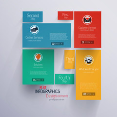 Wall Mural - minimal infographics. flat design. vector