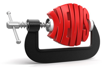 Poster - News in clamp (clipping path included)